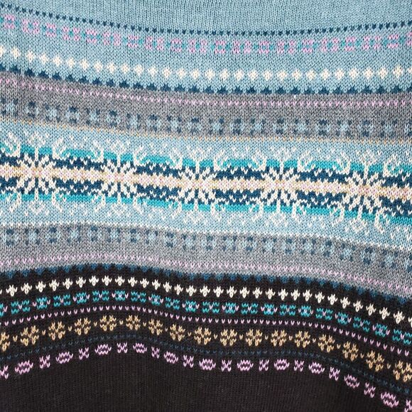 Eddie Bauer Collectibles Womens Cardigan Angora Fair Isle Beaded Nordic Size M - Picture 10 of 11